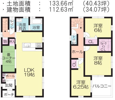 多米西町5号棟間取