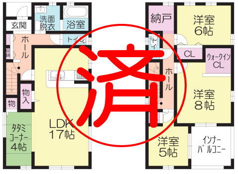 多米西町4号棟成約間取り